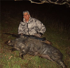 hunter woody and pig